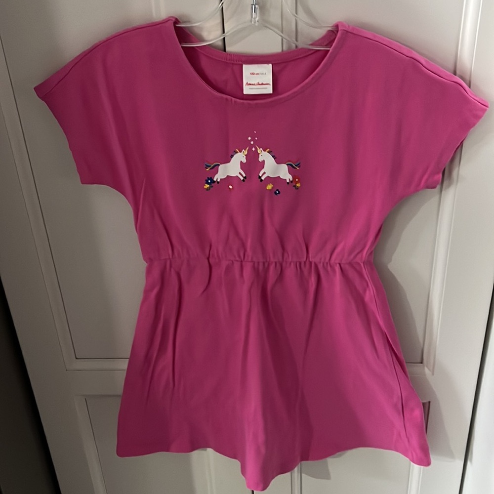 Hanna Andersson unicorn dress size 4/ 100 cm